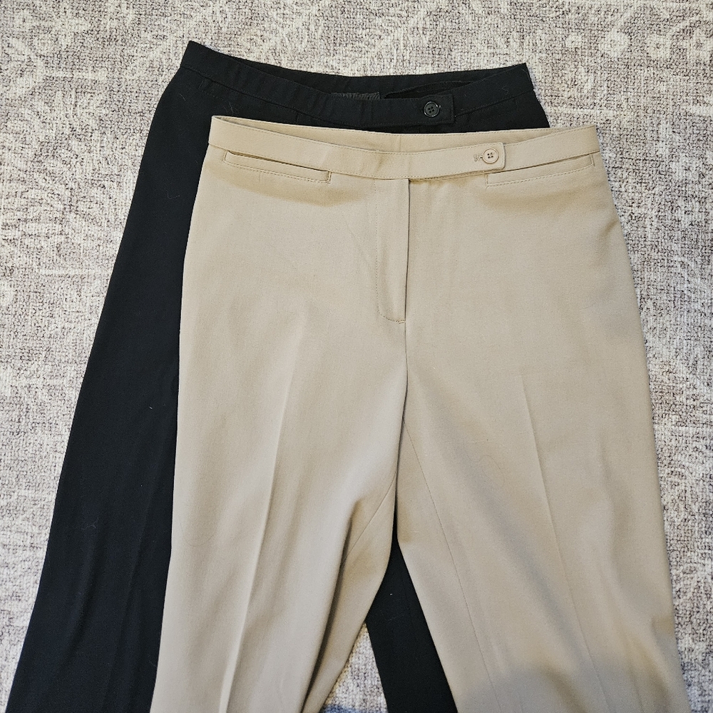 Bundle of Tailored High Waist Work Dress Pants Slacks